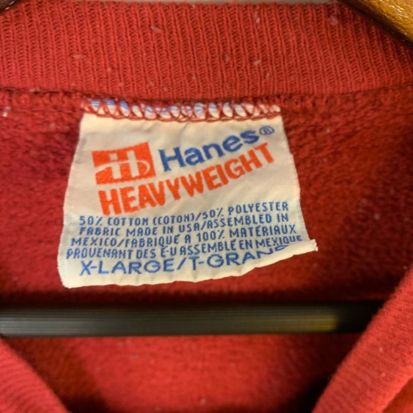 Vtg Oversized Sweatshirt Graphic Pullover Heart XL - Picture 3 of 5